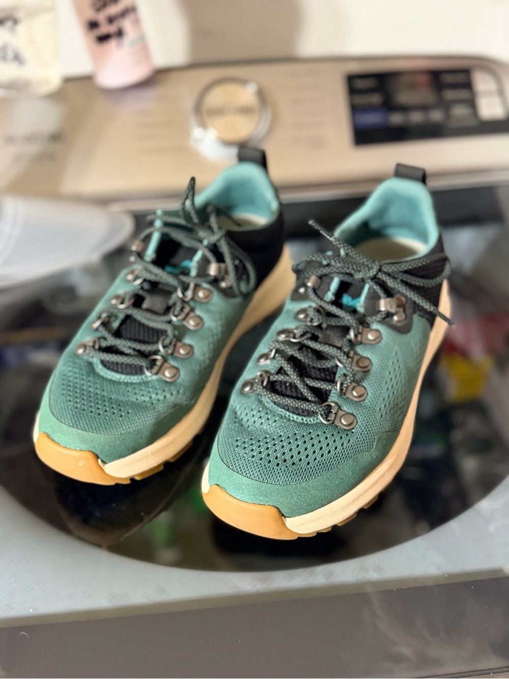 Forsake Thatcher Low Aqua Trail Hiking Sneakers Women’s 7.5 Teal Black